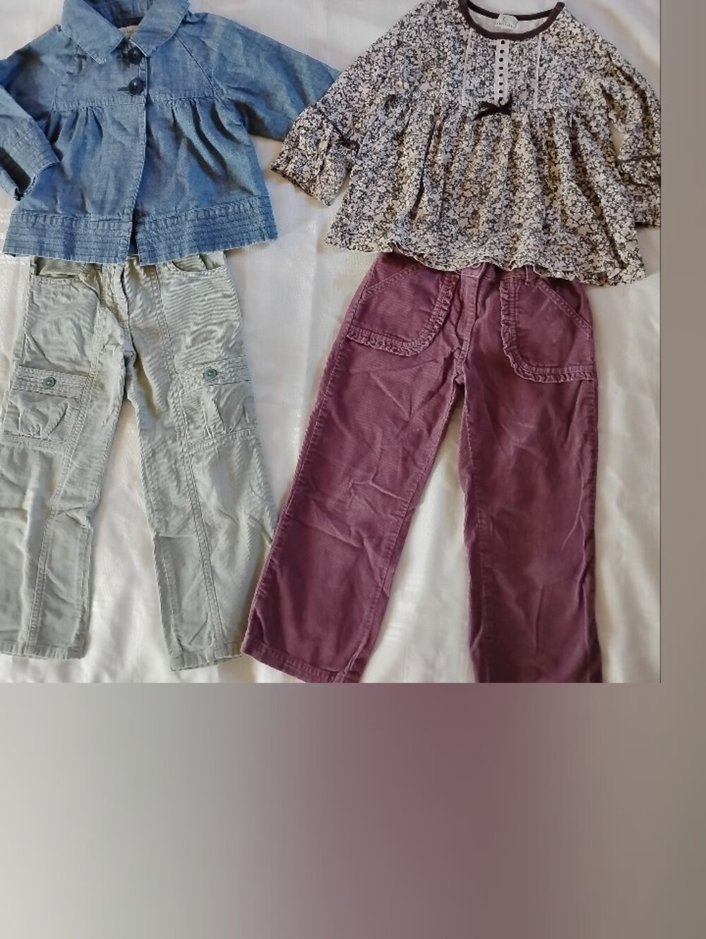 Janie Jack Girl Fall 4t Pant Outfit Lot Top Corduroy Winter Cozy Preppy Classic
